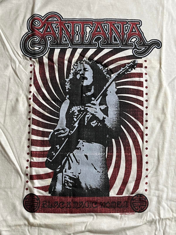 Santana Raglan Tee Black Magic Woman Santana Shirt 2XL