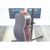 Kala KA-SSEBY-B-CE Solid Spruce Striped Ebony Baritone Acoustic-Electric Ukulele