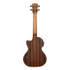 Kala KA-SSEBY-T-CE Solid Spruce Striped Ebony Tenor Ukulele with Electronics