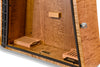 ClimaCase Triangle Humidor - Flamed Maple with Provincial Stain