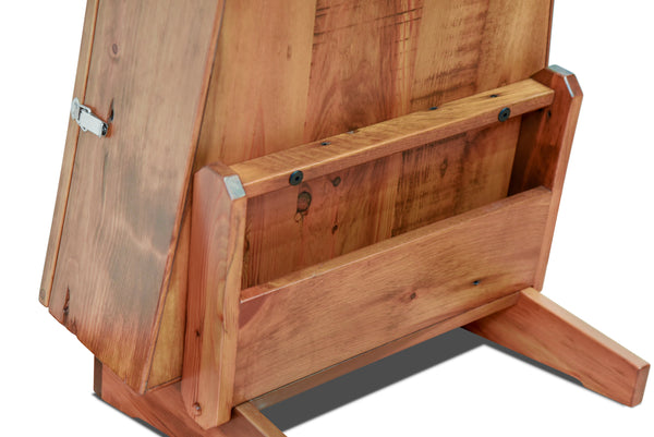 ClimaStand Triangle Humidor with Base - 300 Year Old Reclaimed Wood with Sealy Stain