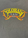 Faded Colorado Vail Y2K Flame Biker Style Tee - XL