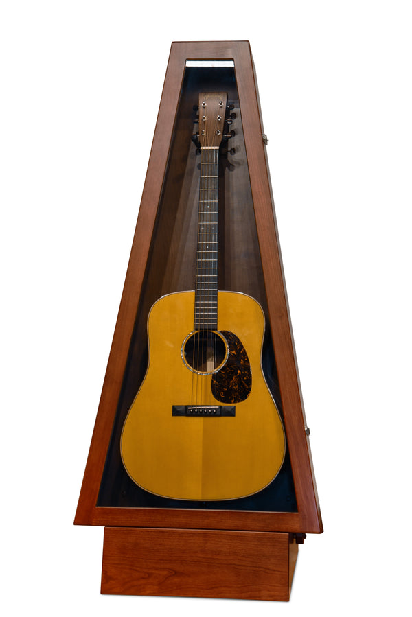 ClimaStand Triangle Humidor with Base - Cherry with Acres Stain