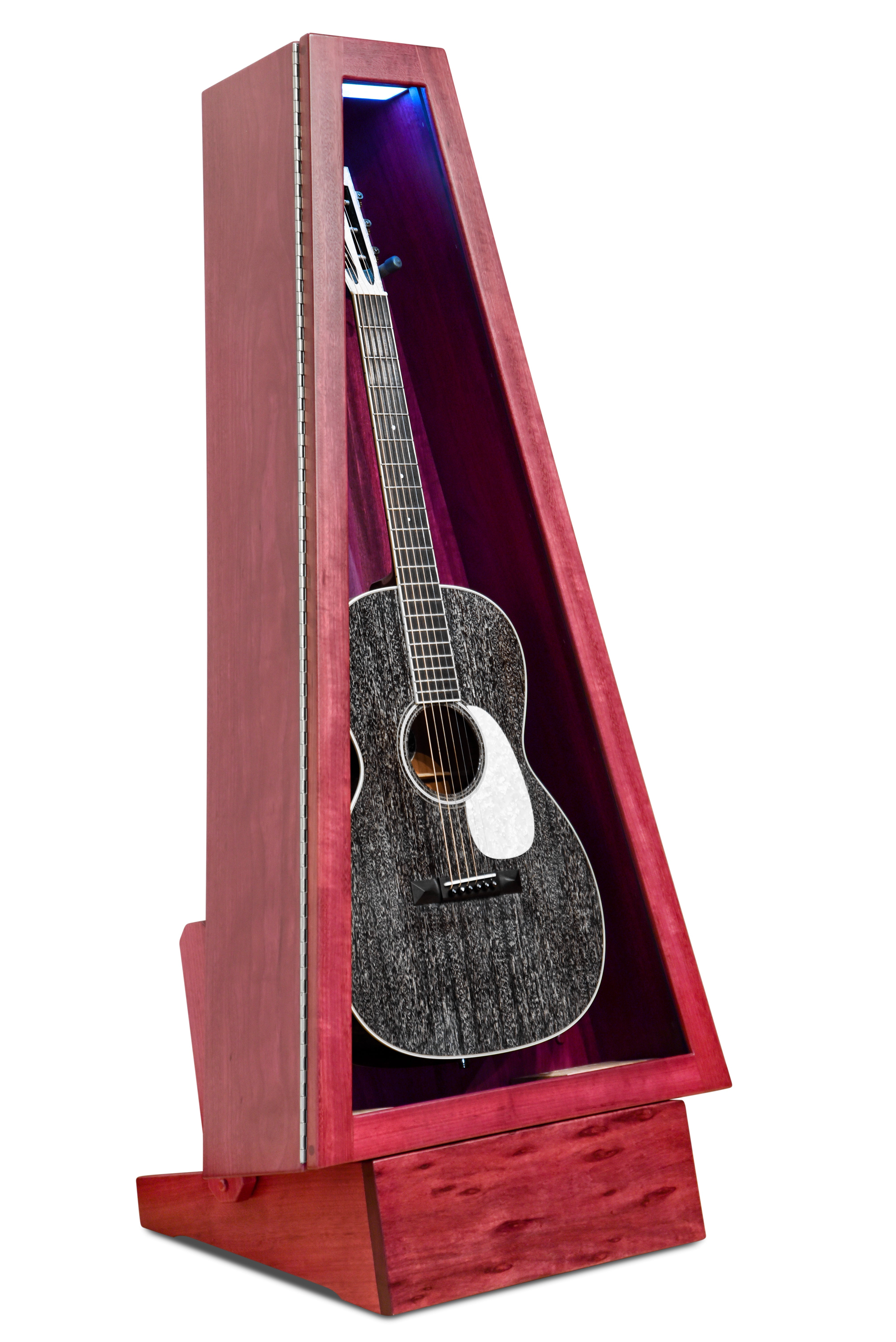 ClimaStand Triangle Humidor with Base - Purplehart