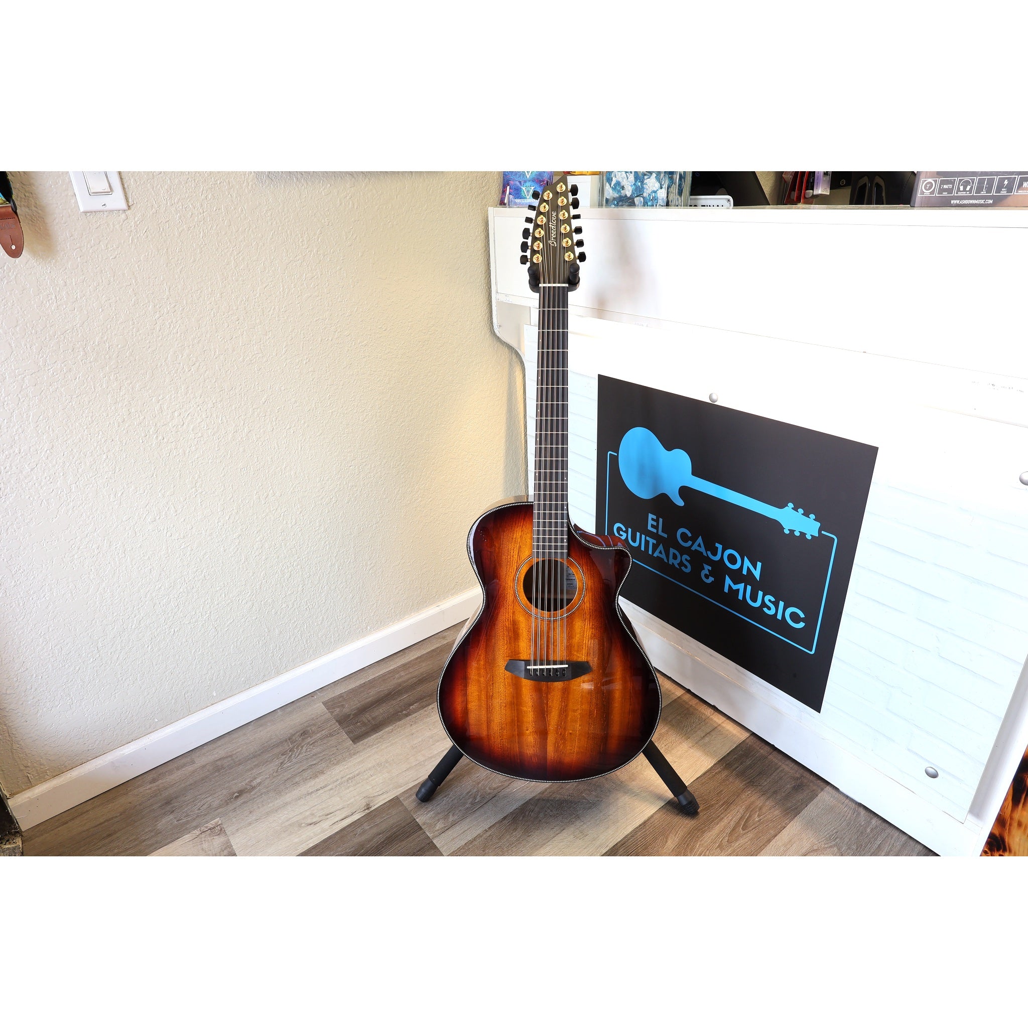 Breedlove USA MADE Oregon Dreadnought Concerto Old Fashioned 12-String CE Myrtlewood-Myrtlewood – Serial 30596