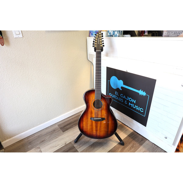 Breedlove USA MADE Oregon Dreadnought Concerto Old Fashioned 12-String CE Myrtlewood-Myrtlewood – Serial 30596