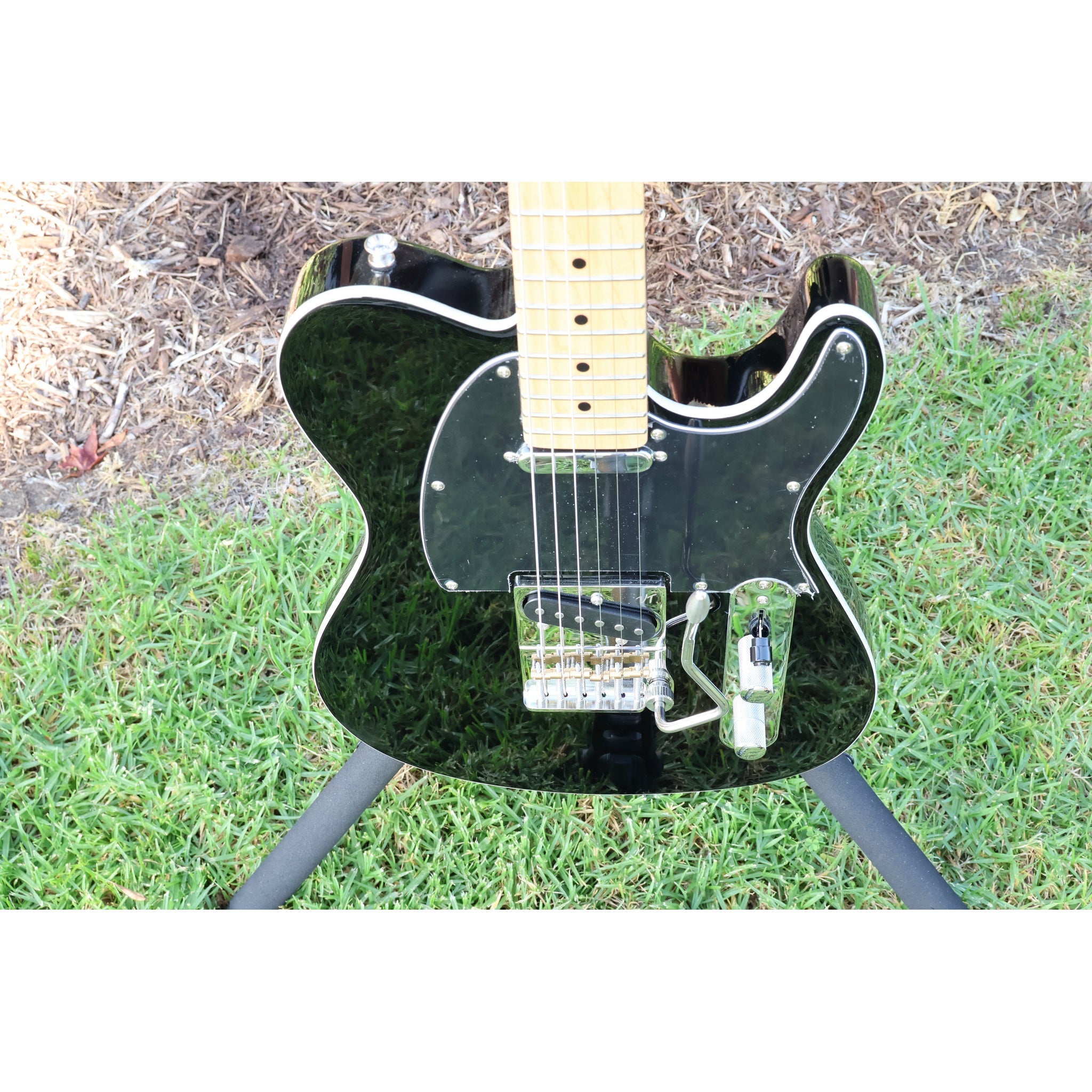 Tagima T 550 LS-BK-DF/BK Electric Guitar – Gloss Black with Vega Trem