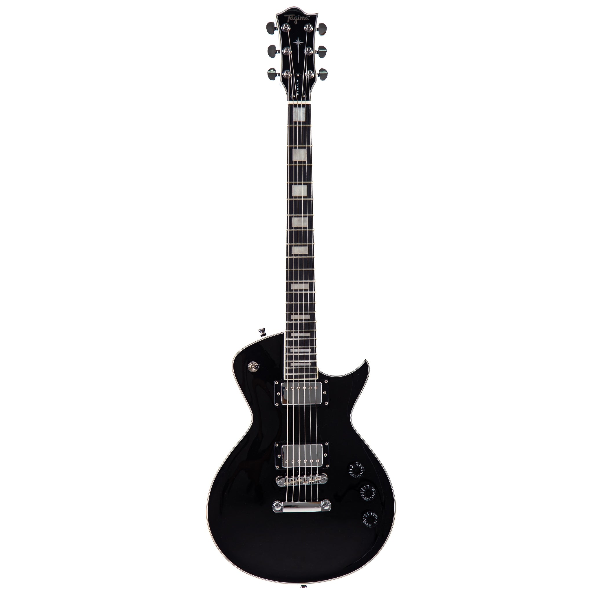 Tagima Mirach Black with Real Rosewood Fretboard Hardshell Case Included