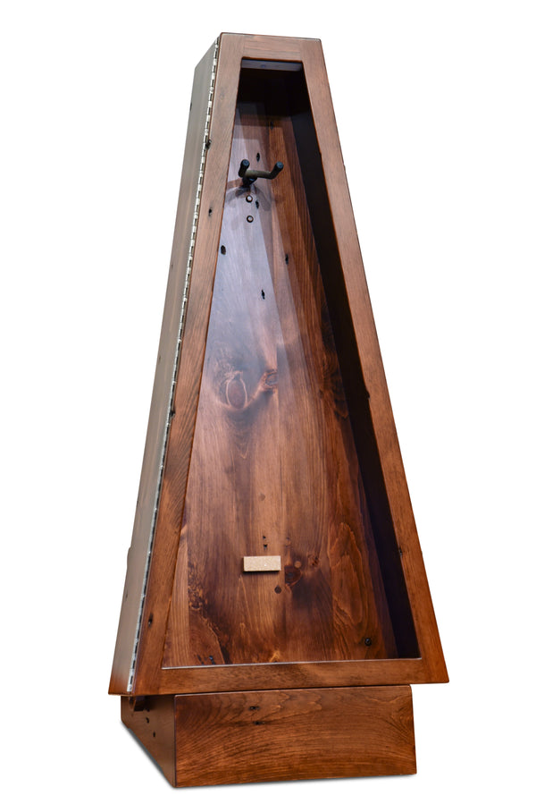 ClimaStand Triangle Humidor with Base - 300 Year Old Reclaimed Wood with Boston Stain