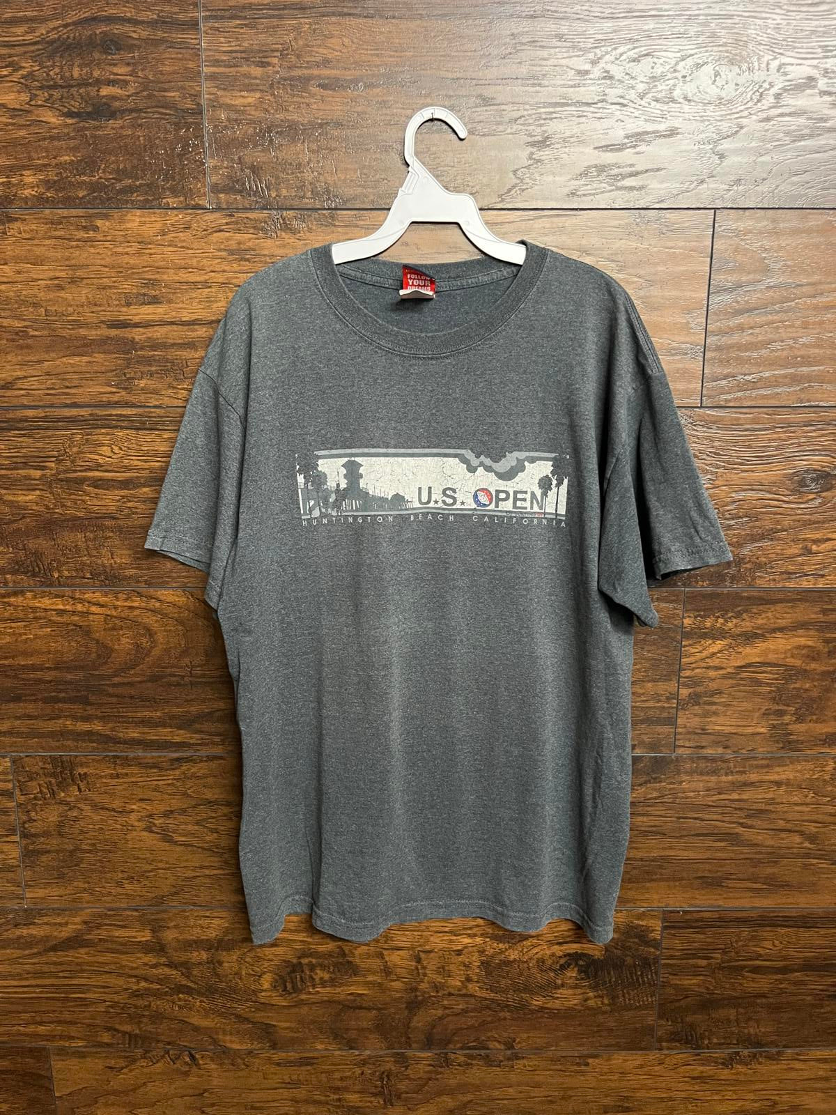 Y2K Surf T-shirt US Open of Surfing Huntington 2007 Tee- L