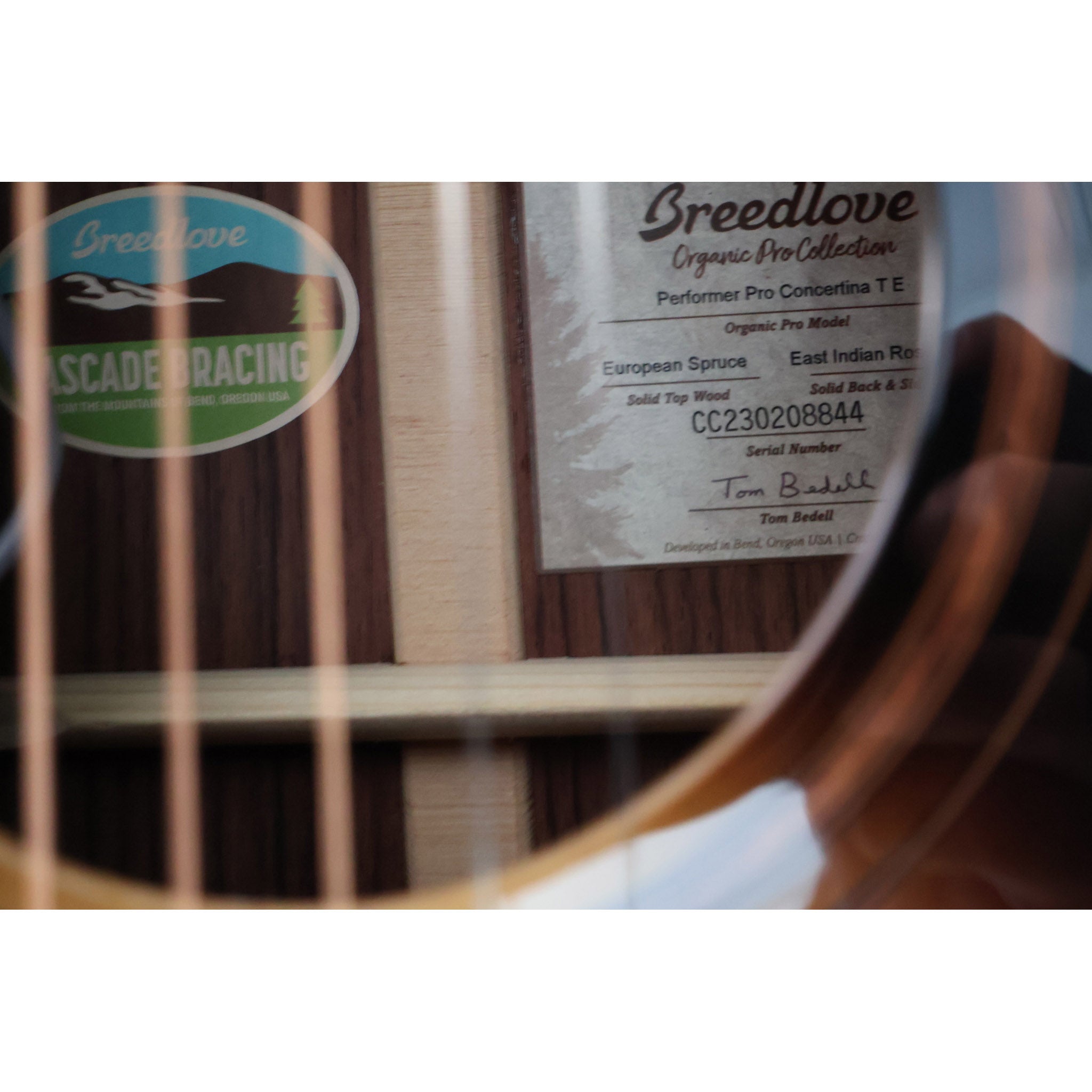 Breedlove Performer Pro Concertina Acoustic-Electric – Tobacco Burst | European Spruce / Rosewood | Fishman Flex Plus-T | Hardshell Case Included