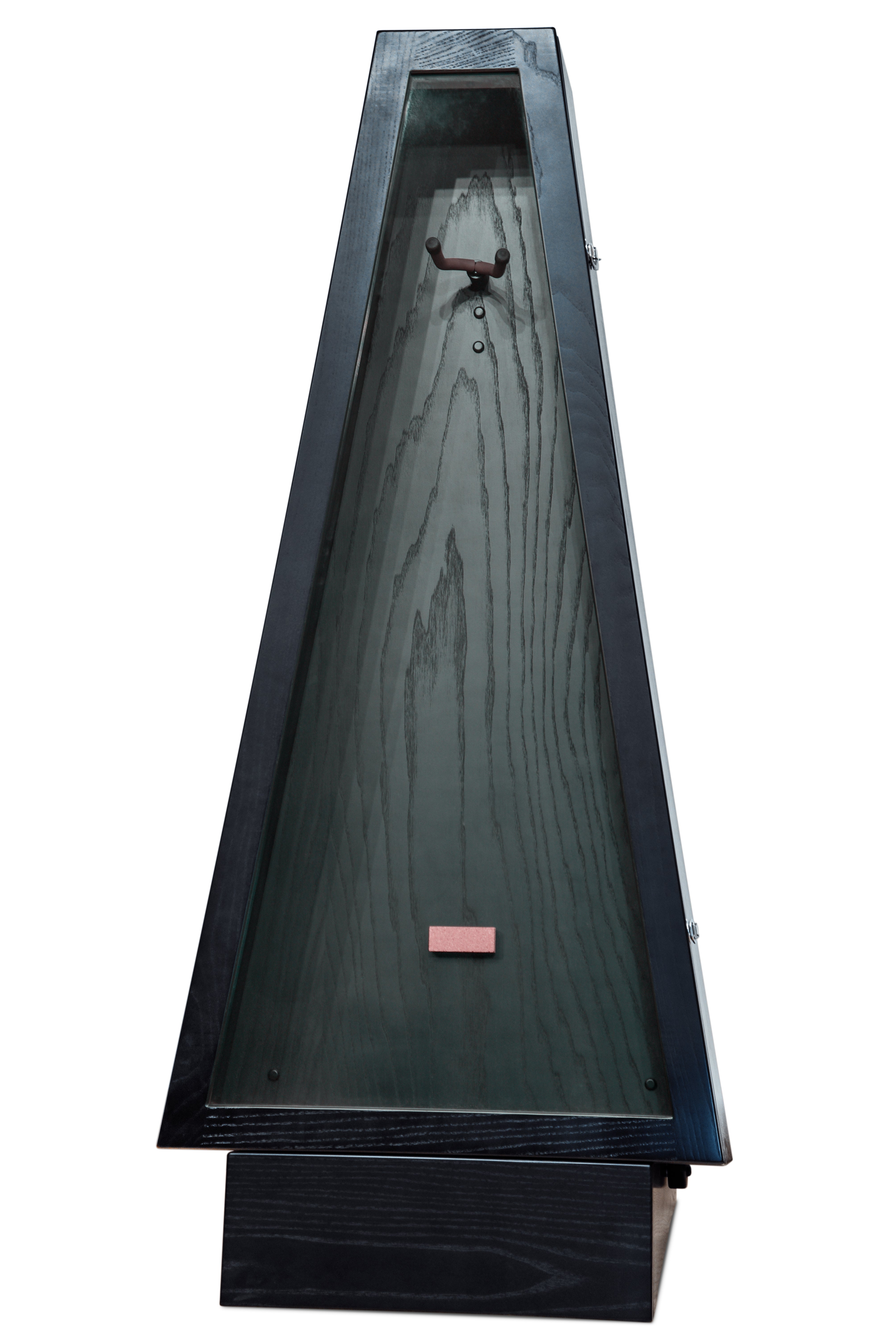 ClimaStand Triangle Humidor with Base - Northern White Ash with Piano Black