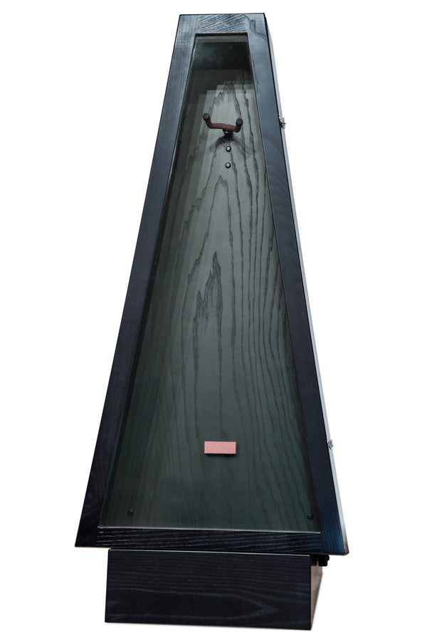 ClimaStand Triangle Humidor with Base - Northern White Ash with Piano Black