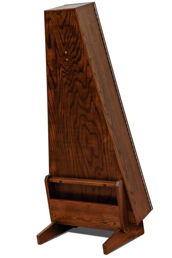 ClimaStand Triangle Humidor with Base - Northern White Ash with Rich Tobacco Stain