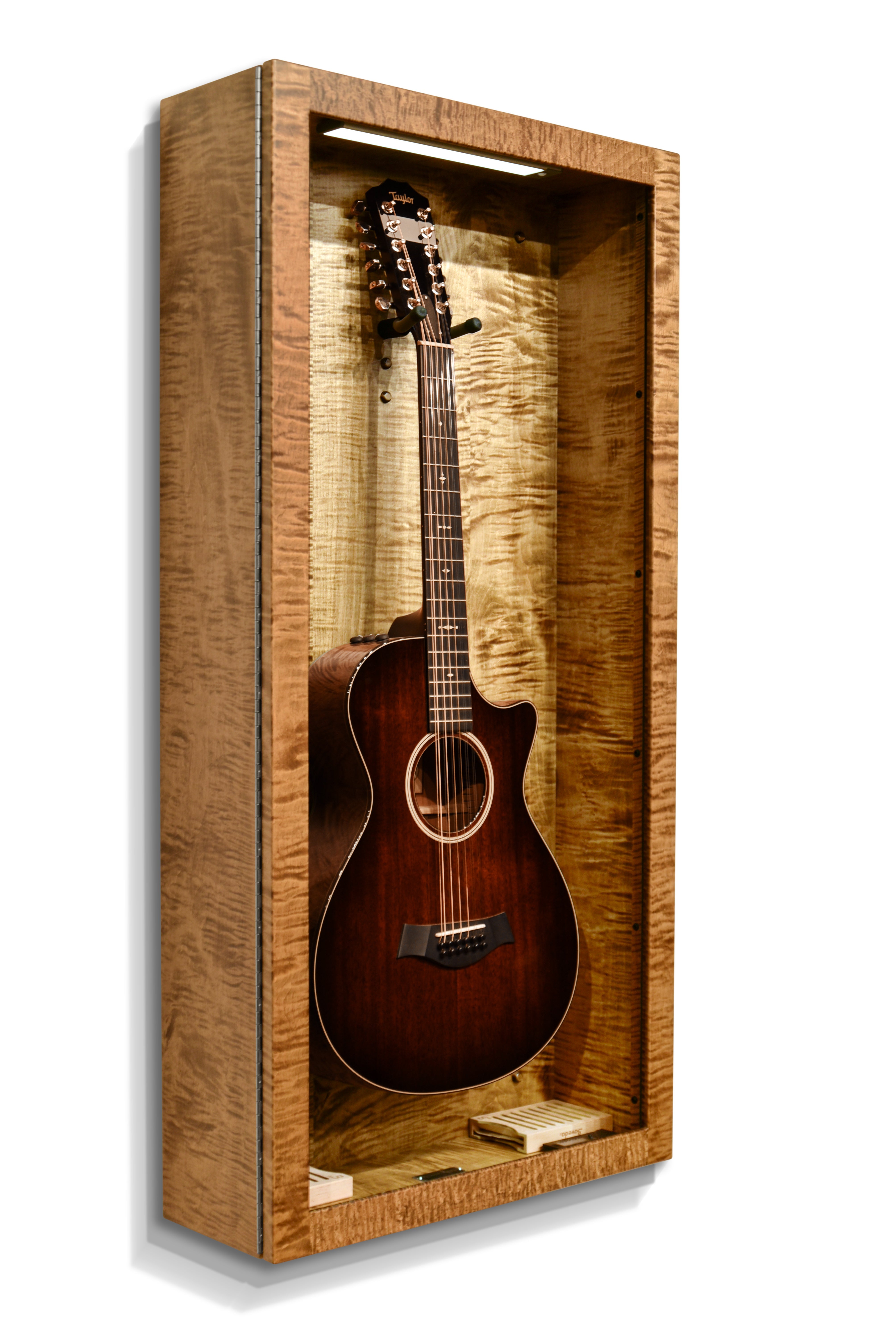 ClimaCase Rectangle Humidor - Flamed Maple with Provincial Stain