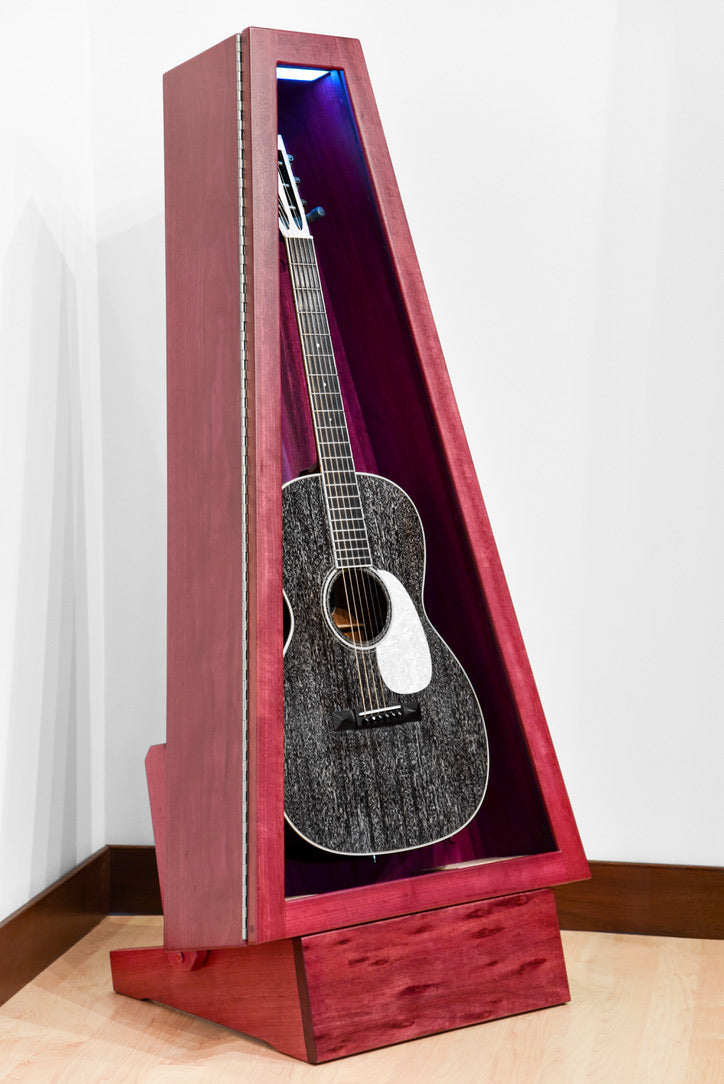 ClimaStand Triangle Humidor with Base - Purplehart