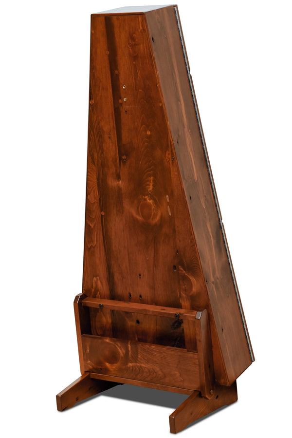 ClimaStand Triangle Humidor with Base - 300 Year Old Reclaimed Wood with Boston Stain