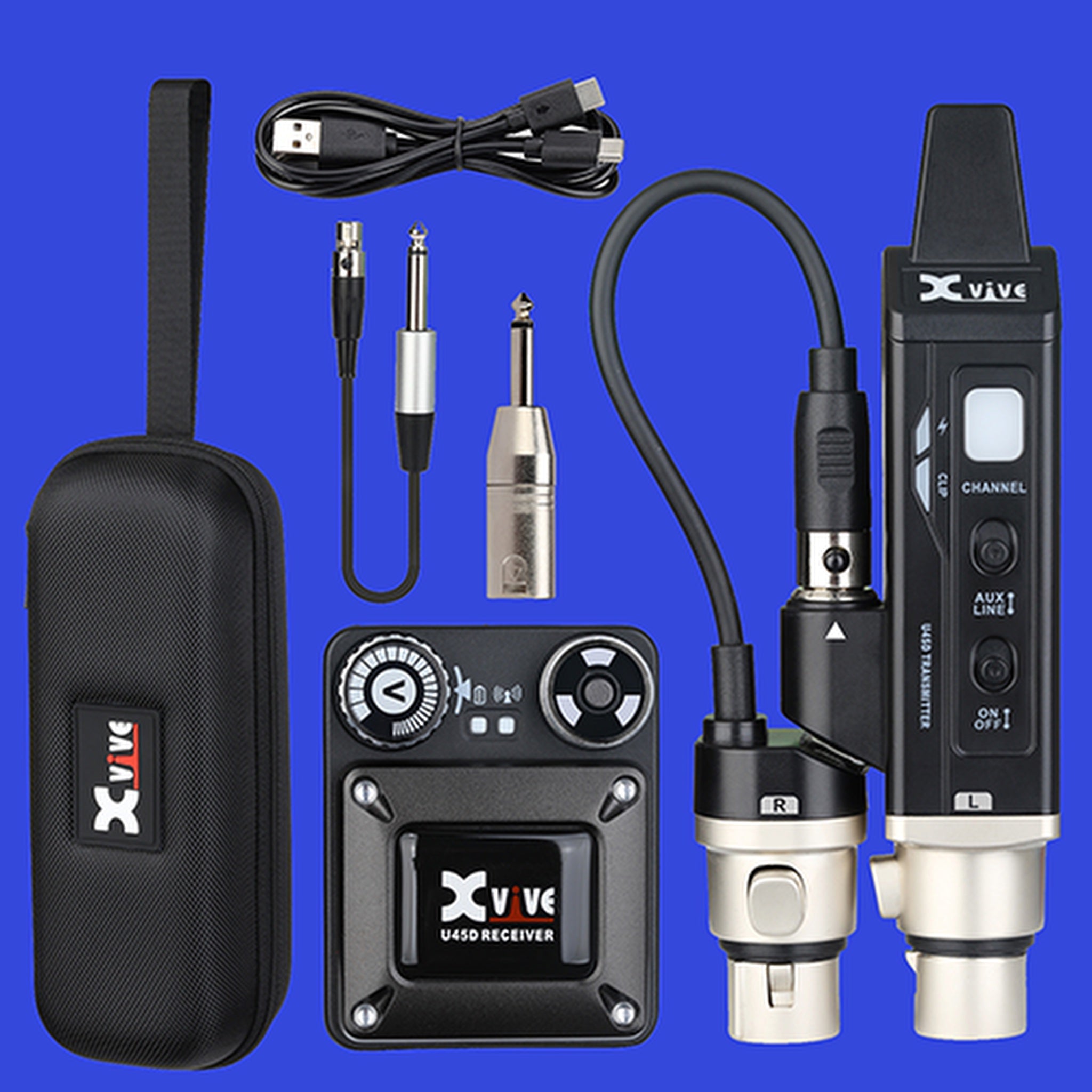 Xvive U45D Stereo 5.8GHz Wireless In-Ear Monitor System