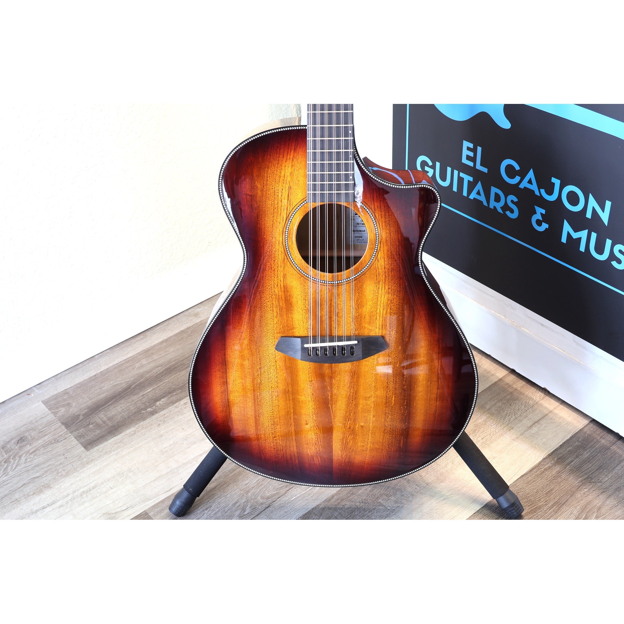 Breedlove USA MADE Oregon Dreadnought Concerto Old Fashioned 12-String CE Myrtlewood-Myrtlewood – Serial 30596