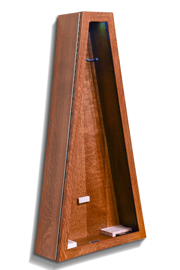 ClimaCase Triangle Humidor - Quartersawn White Oak with Boston Stain