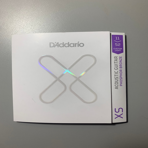 D'Addario XS Phosphor Bronze Acoustic Guitar Strings Custom Light (11-52)