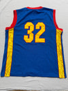 Harlem Basketball Jersey #32 Blue Red Gold XL