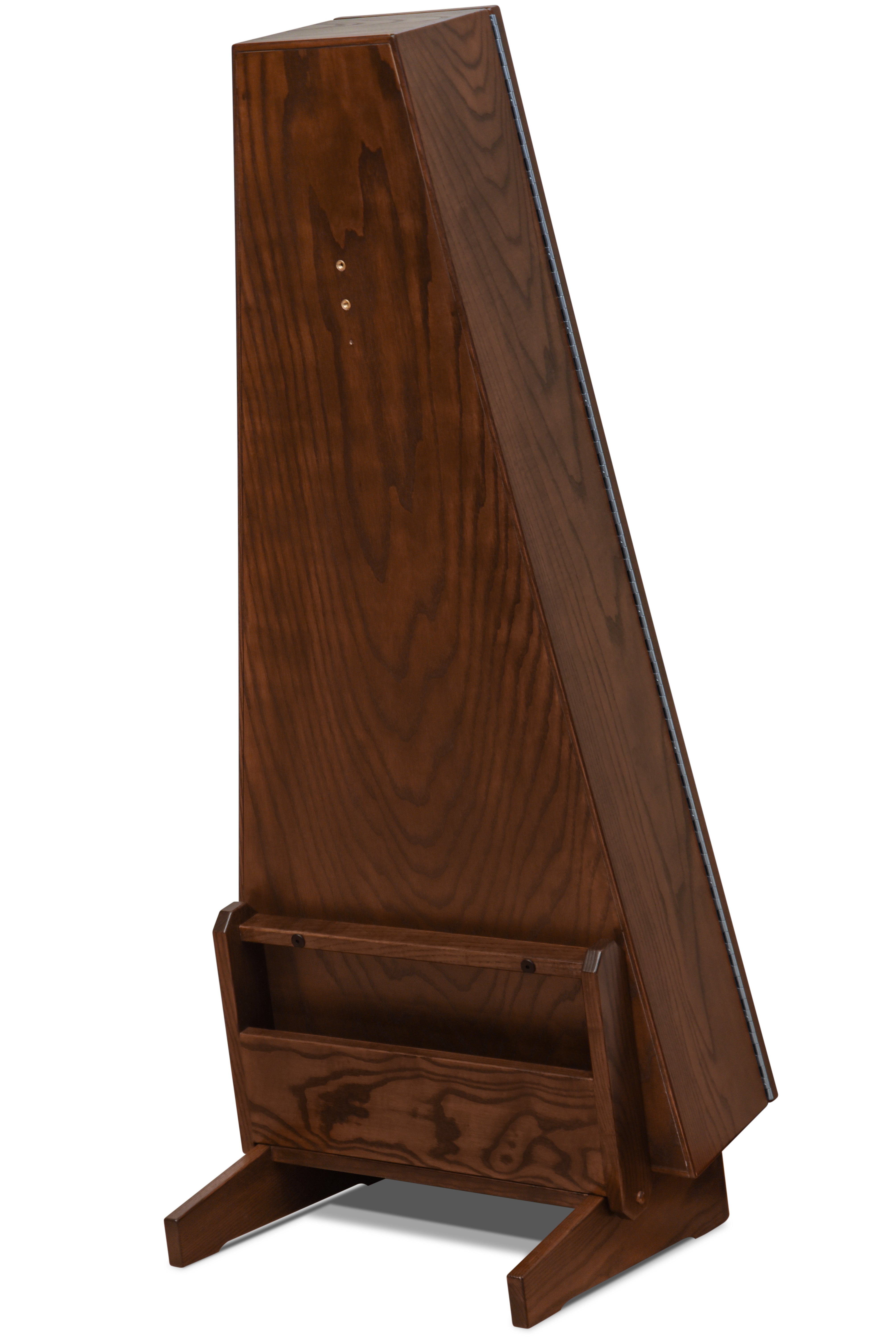 ClimaStand Triangle Humidor with Base - Northern White Ash with Coffee Stain