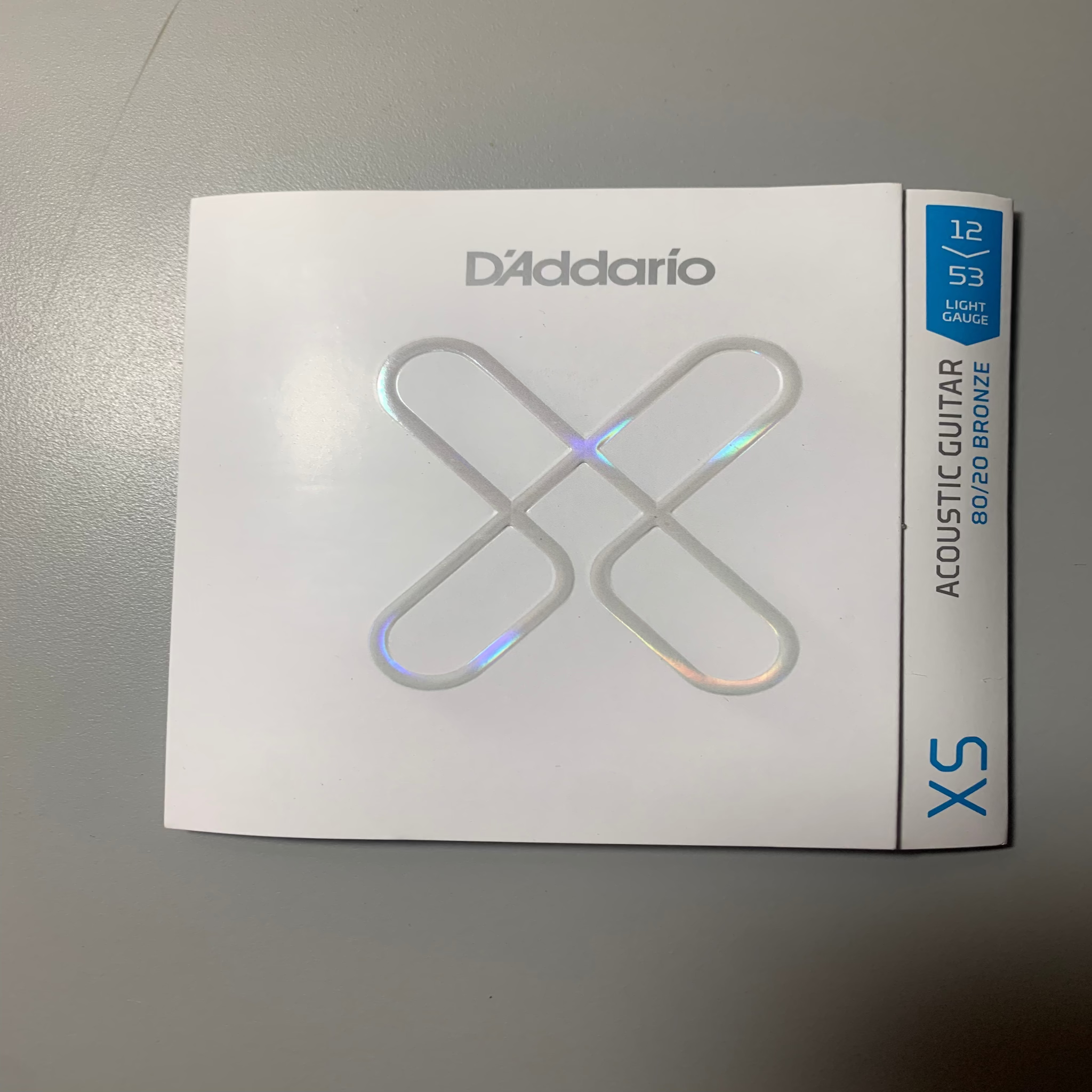 D'Addario XSABR1253 XS 80/20 Bronze Acoustic Guitar Strings Medium (12-53)