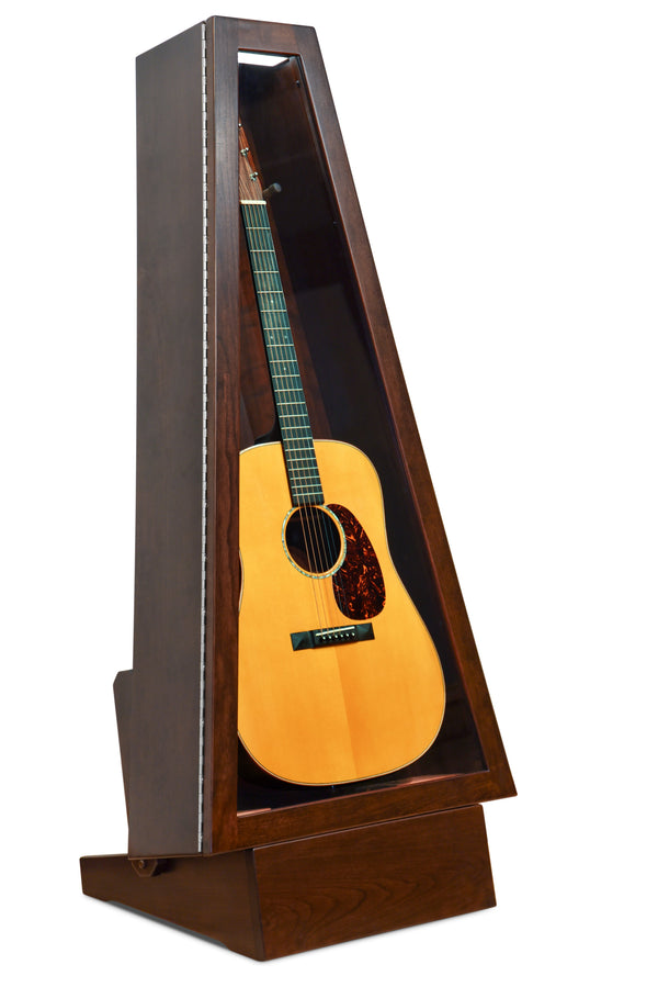 ClimaStand Triangle Humidor with Base - Cherry with Onyx Stain