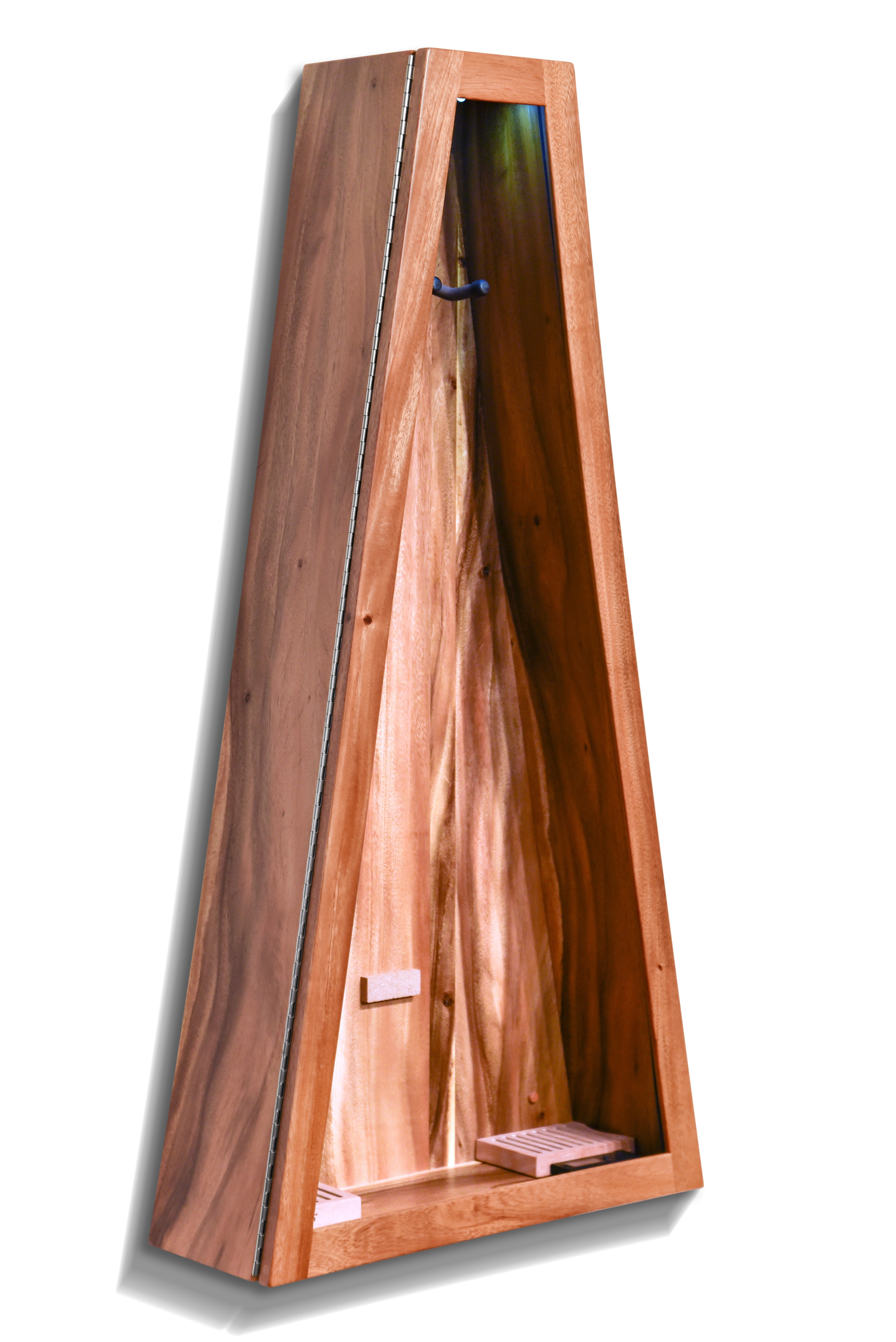 ClimaCase Triangle Humidor - Monkeypod