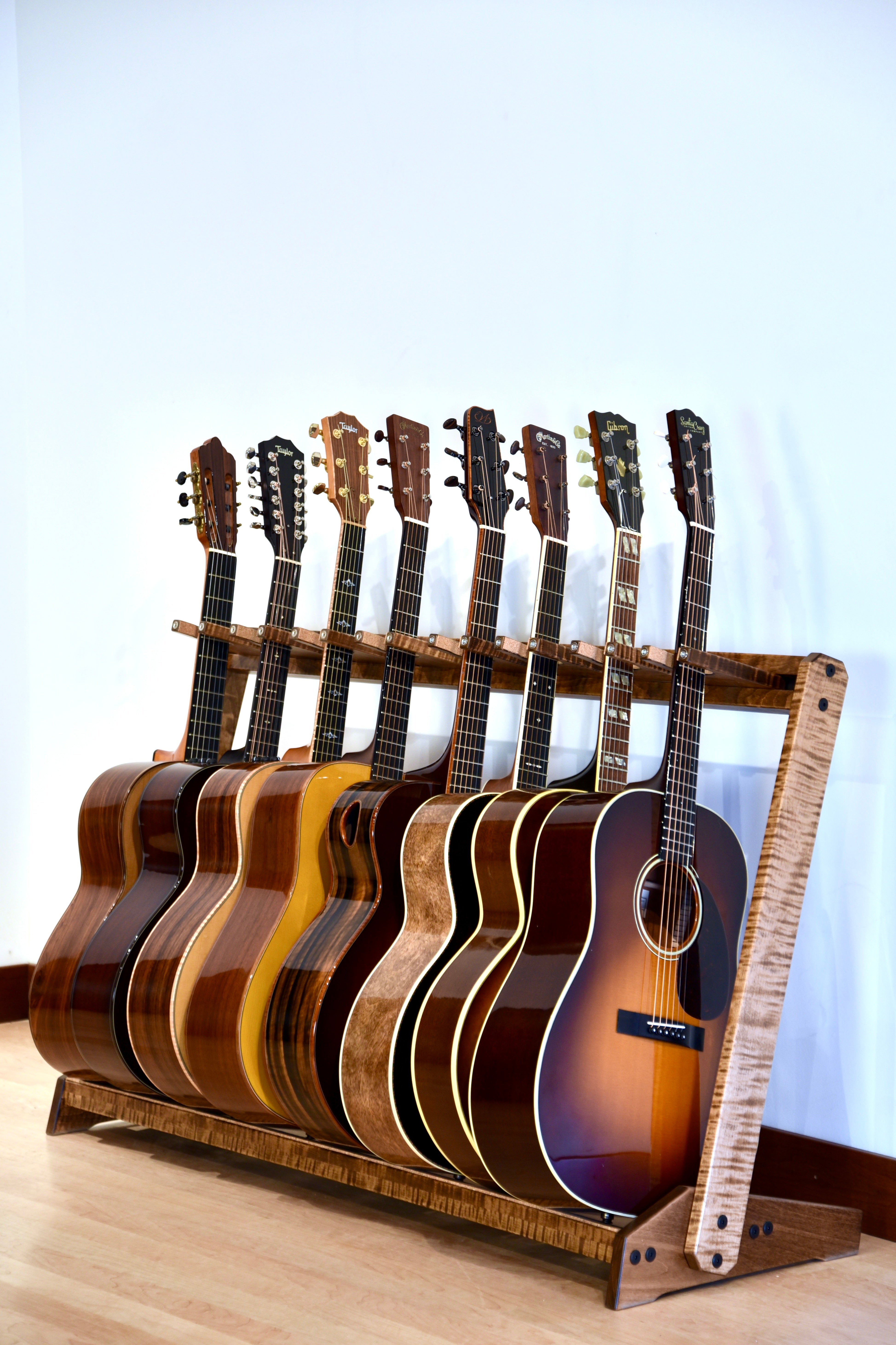 Stringer In Storage Rack Traditional StringRack - Flamed Maple - Provincial