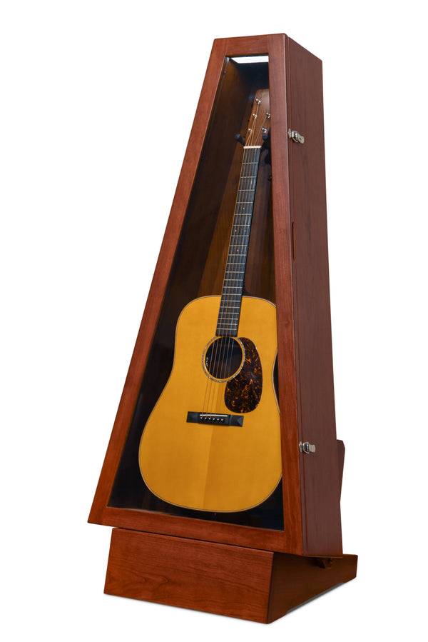 ClimaStand Triangle Humidor with Base - Cherry with Acres Stain