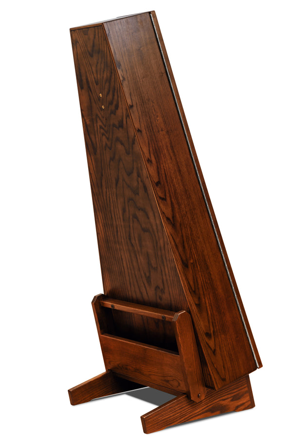 ClimaStand Triangle Humidor with Base - Northern White Ash with Rich Tobacco Stain