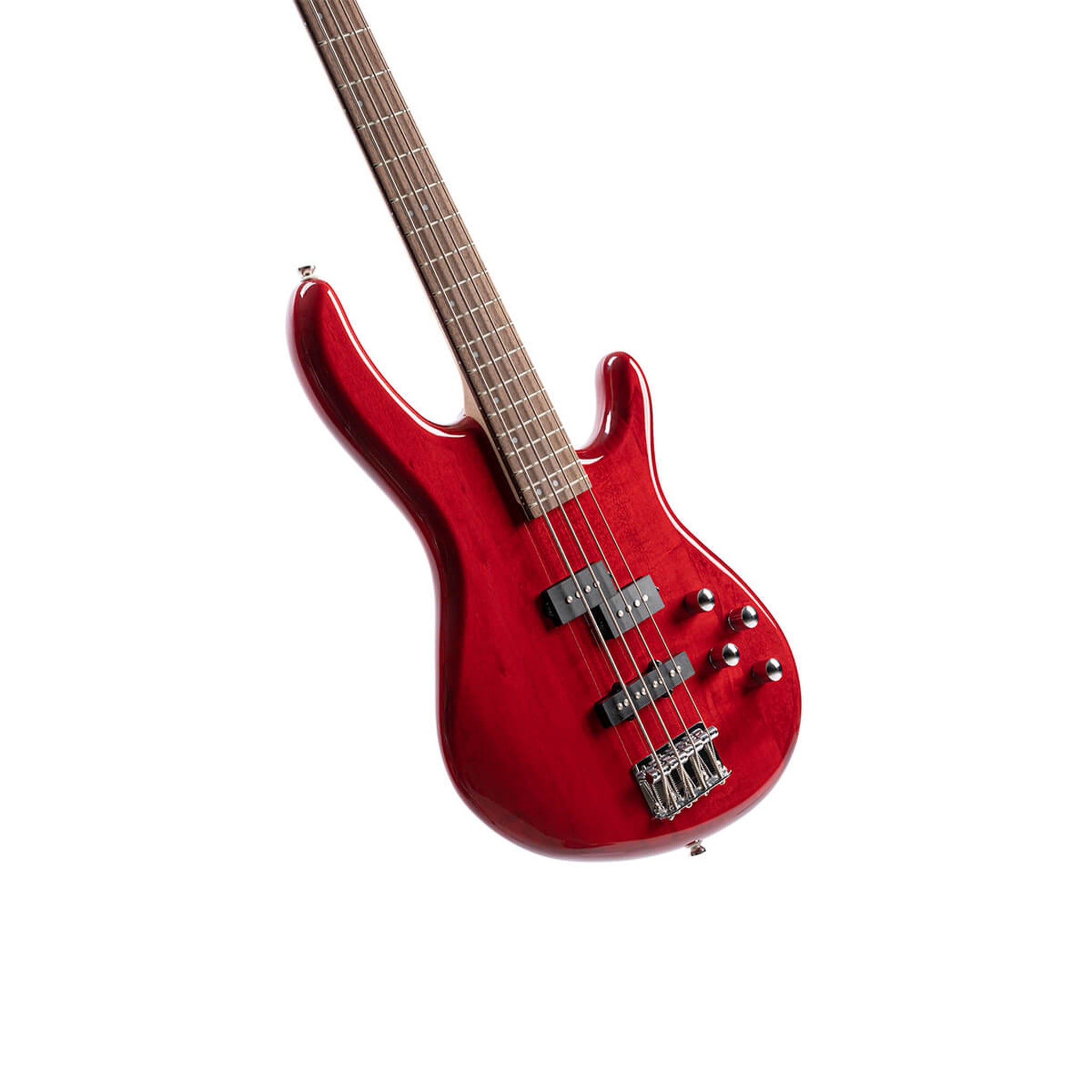 Cort Action Bass Plus 4-string active bass in Trans Red, photo 3