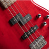 Cort Action Bass Plus 4-string active bass in Trans Red, photo 7