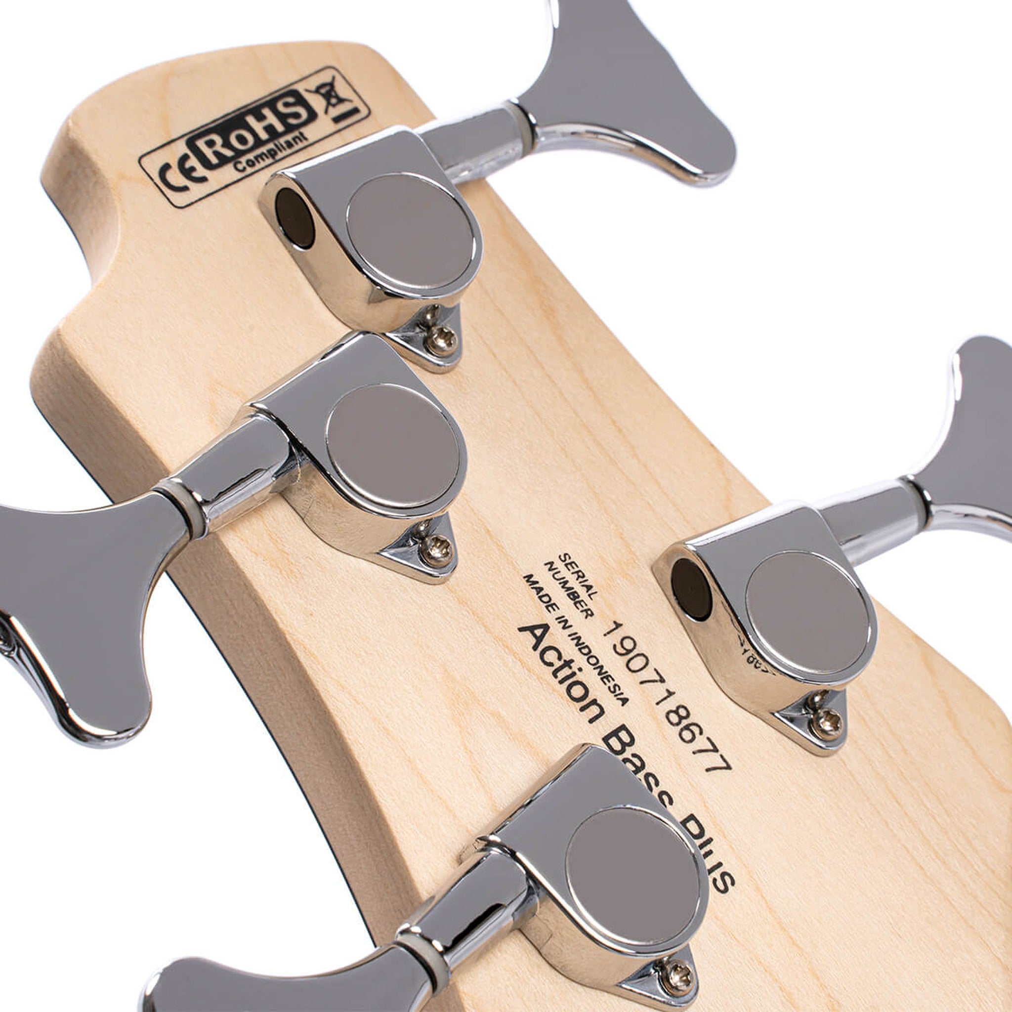 Cort Action Bass Plus 4-string active bass in Trans Red, photo 8