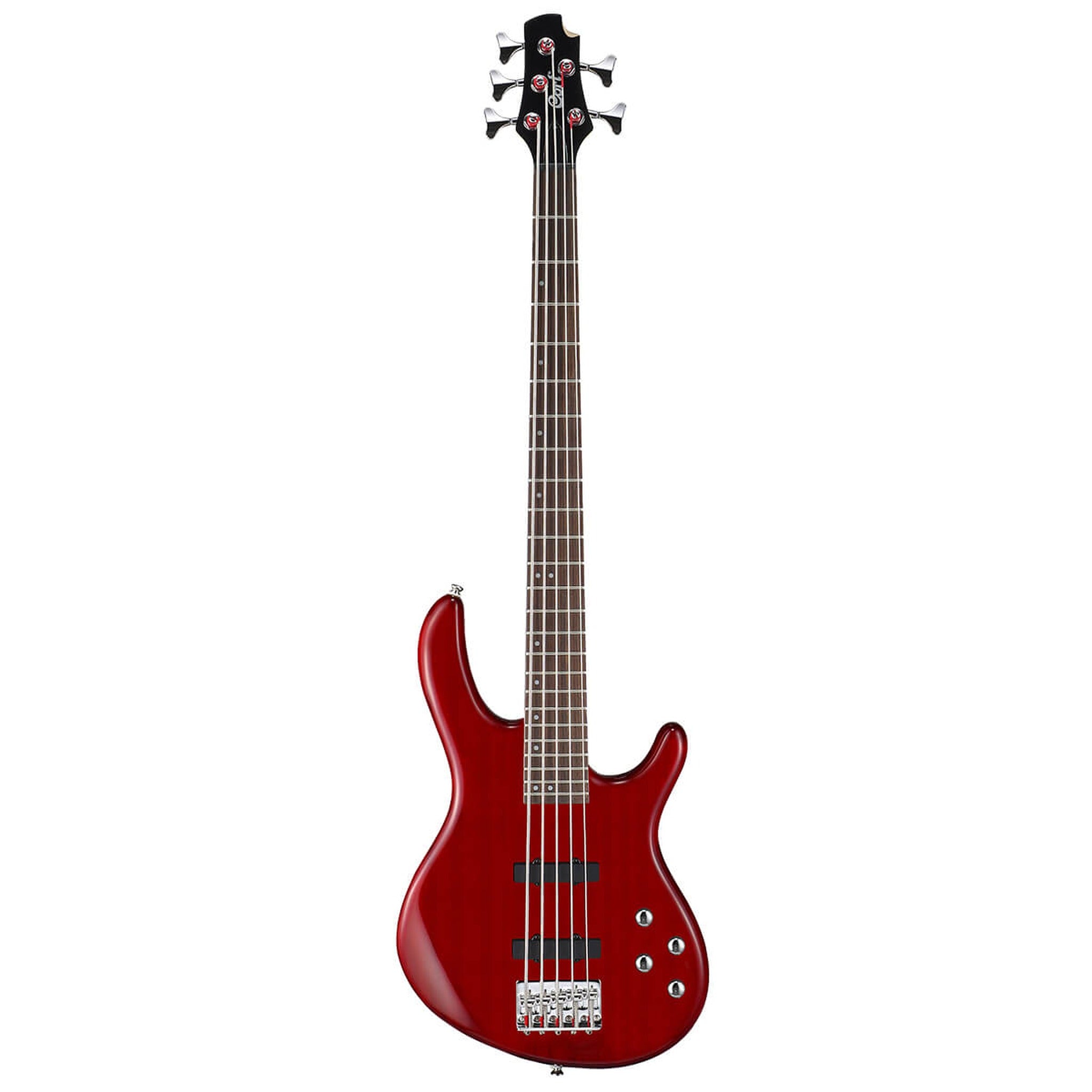 Cort Action Bass V Plus 5-string active bass in Trans Red