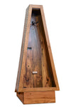 ClimaStand Triangle Humidor with Base - 300 Year Old Reclaimed Wood with Sealy Stain