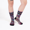 Día de los Muertos socks worn
