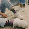 Día de los Muertos socks lifestyle