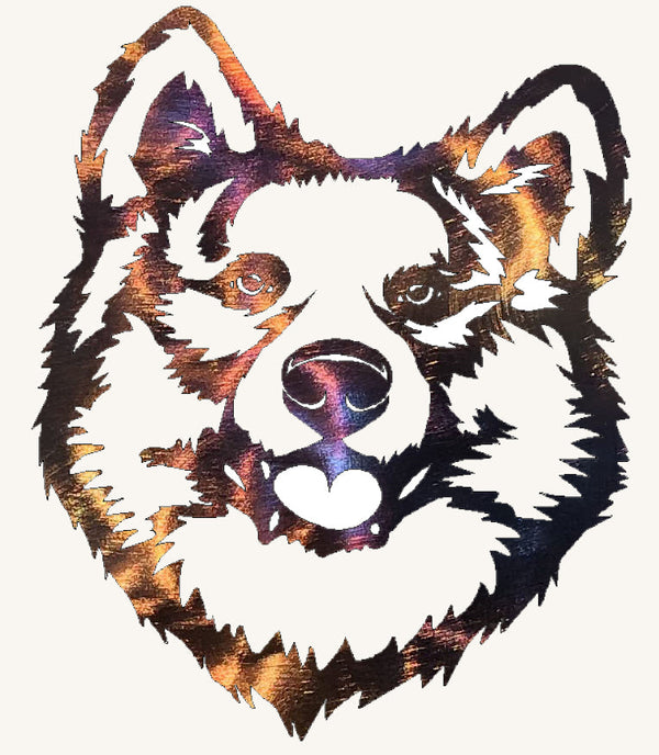 Akita Dog Metal Art