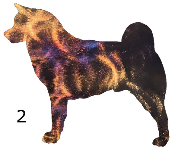 Akita Dog Metal Art