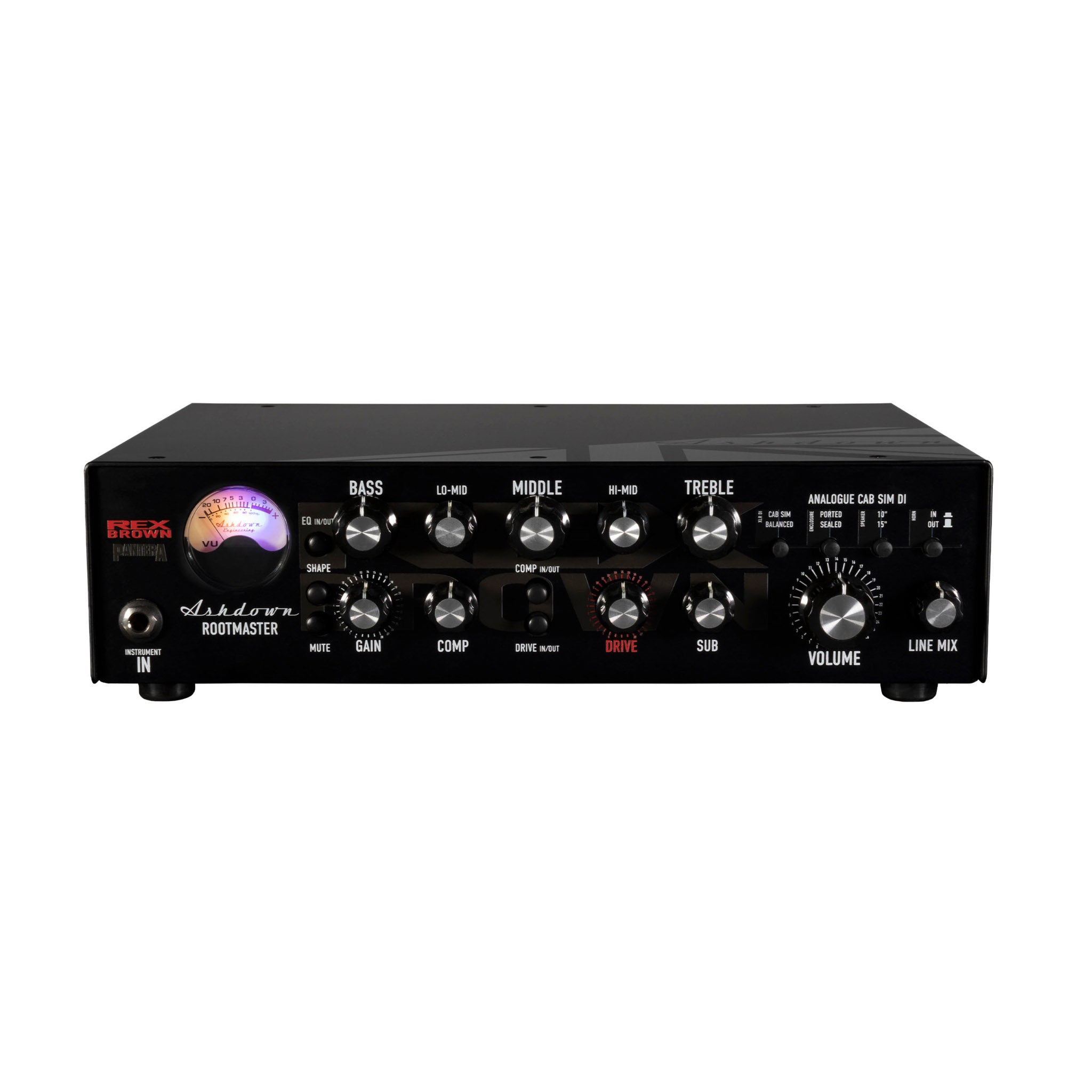 Ashdown RB-800 Rex Brown Signature 800W Bass Head – UK Made – Artist Series