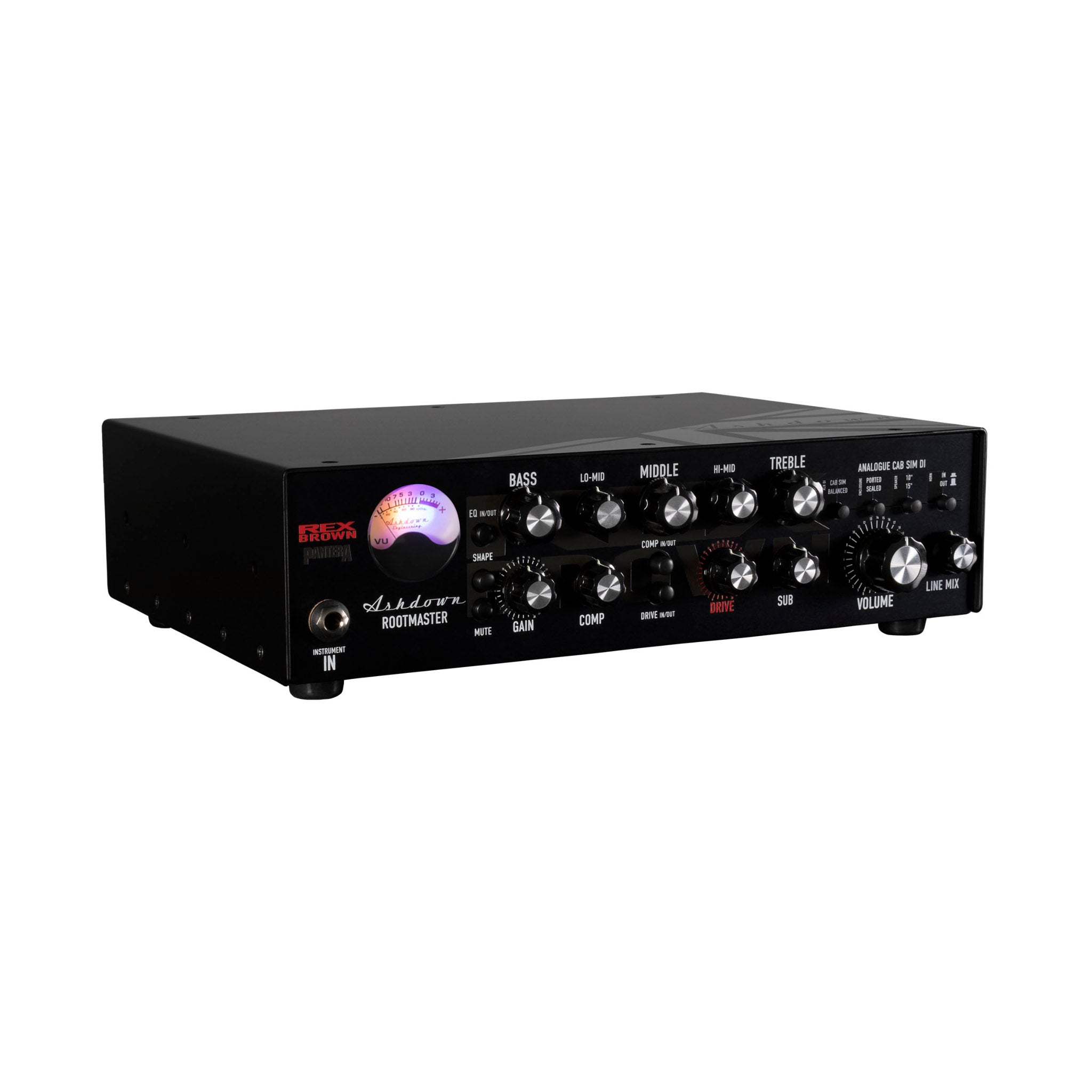 Ashdown RB-800 Rex Brown Signature 800W Bass Head – UK Made – Artist Series