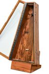 ClimaStand Triangle Humidor with Base - 300 Year Old Reclaimed Wood with Sealy Stain