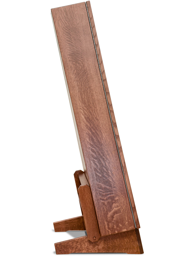 ClimaStand Triangle Humidor with Base - Quartersawn White Oak with Boston Stain