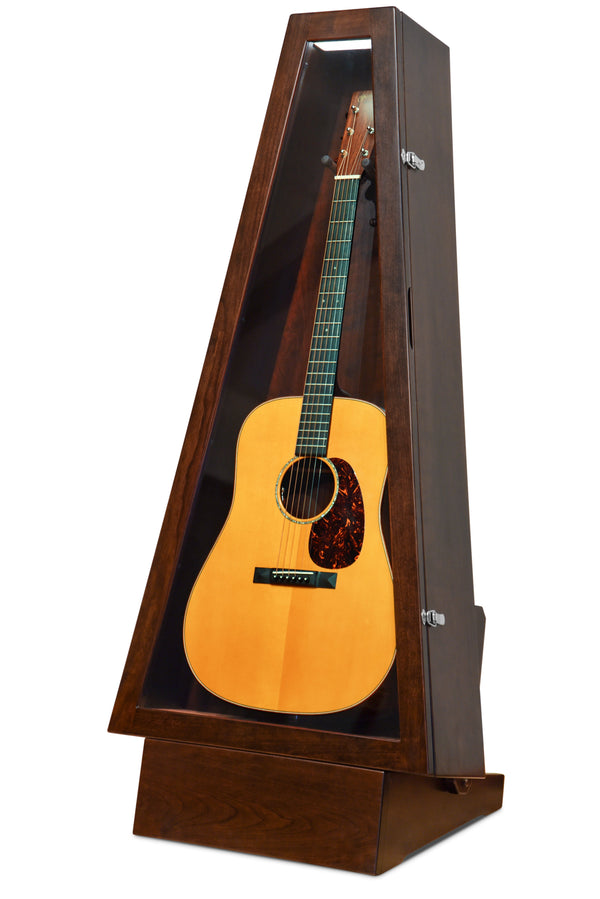 ClimaStand Triangle Humidor with Base - Cherry with Onyx Stain