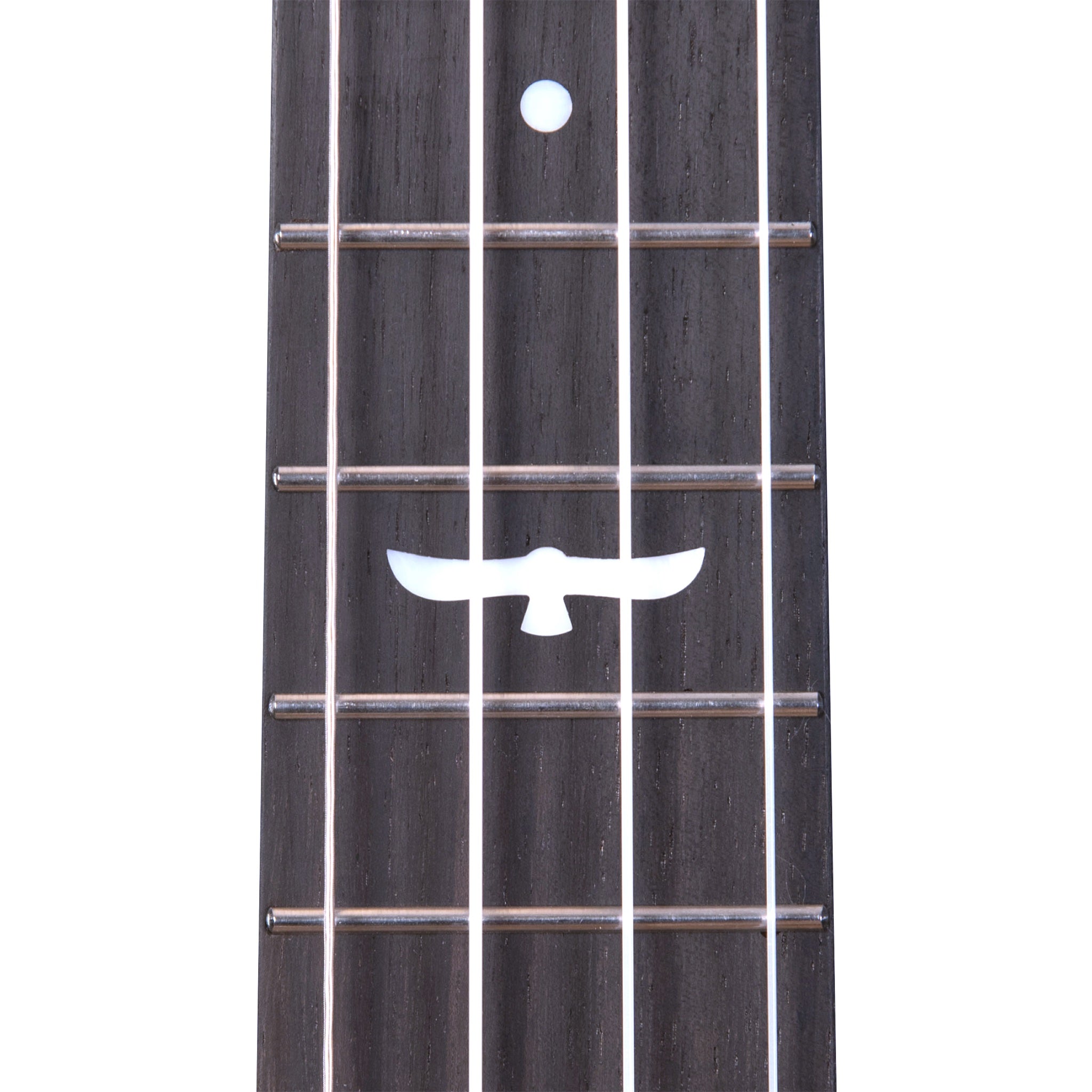 Night Owl Ukulele - Owl Fretboard Detail Inlay
