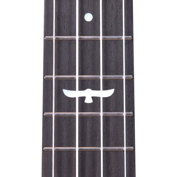 Night Owl Ukulele - Owl Fretboard Detail Inlay