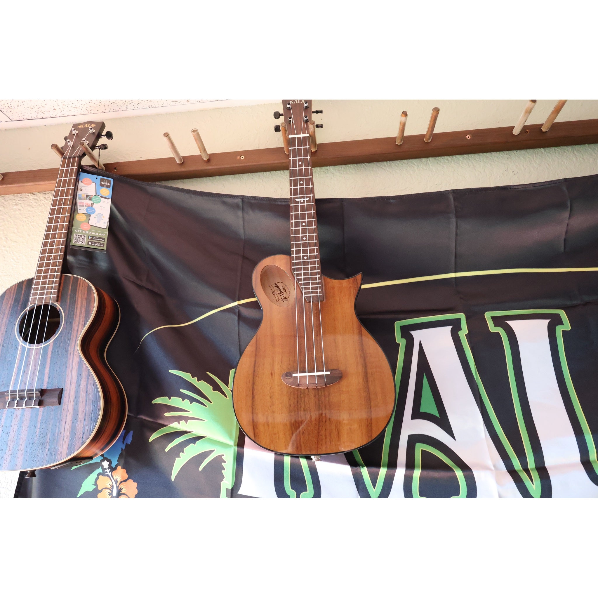 Kala Revelator Night Owl Acacia Tenor Ukulele w/ Bag